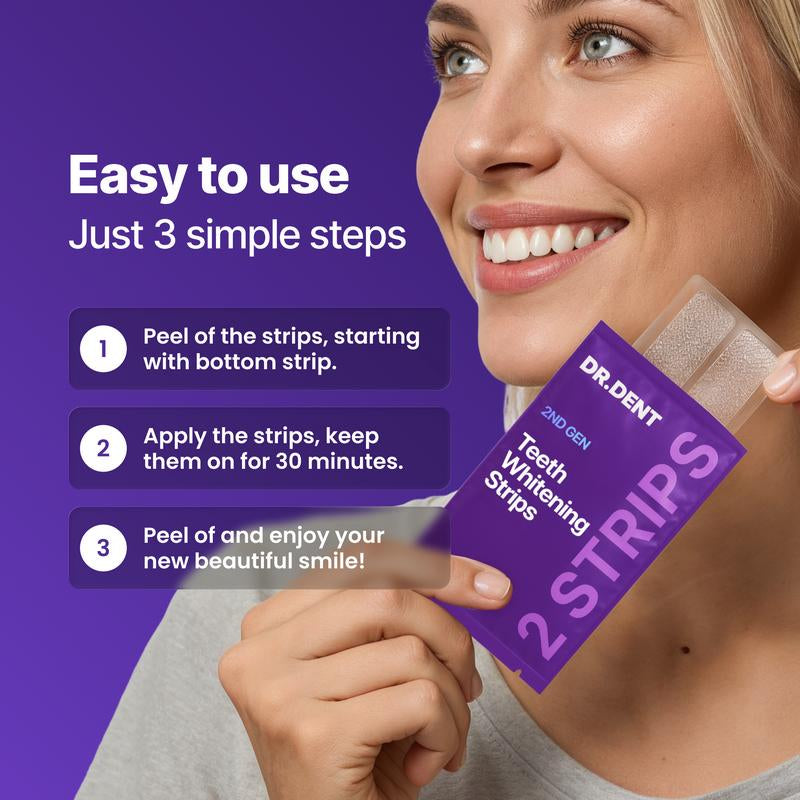 Glosmile™ Purple Teeth Whitening Strips